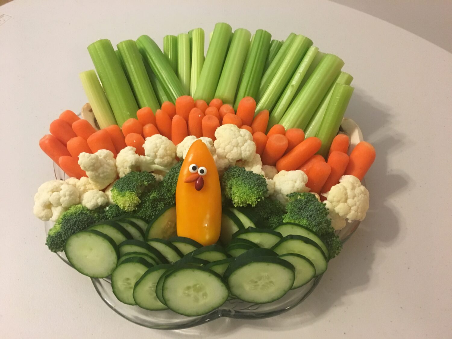 Fun Thanksgiving Vegetable Platter