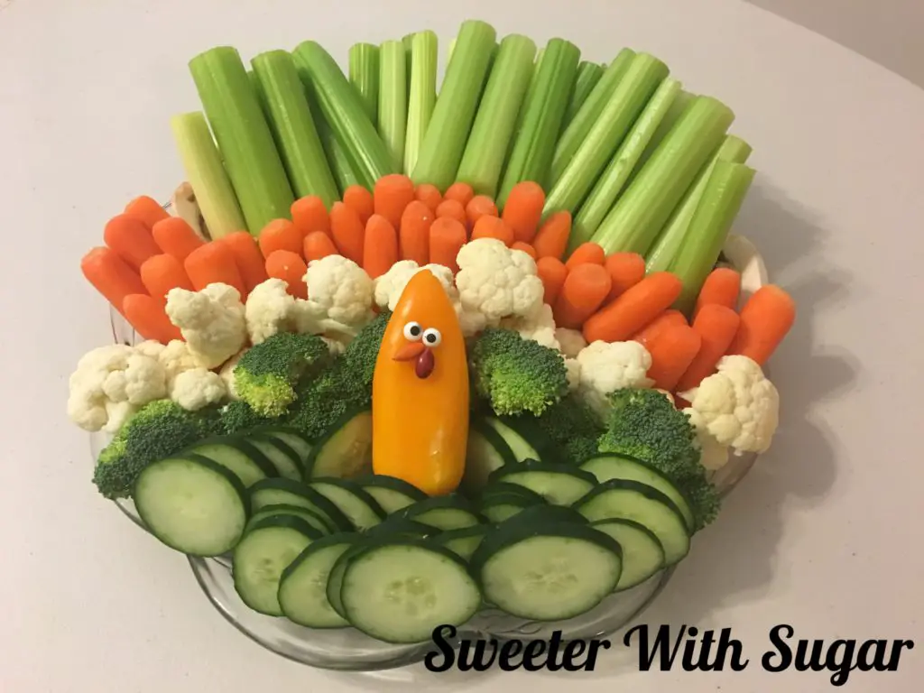 Fun Thanksgiving Vegetable Platter