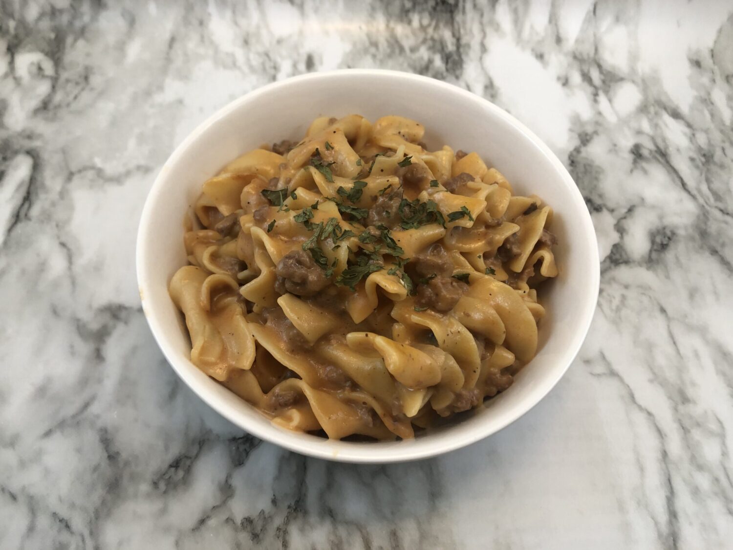 One Pan Beef Noodle Casserole