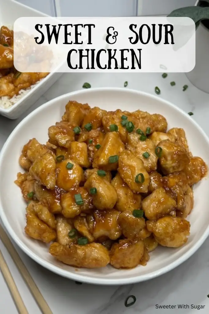 This Sweet and Sour Chicken recipe is a must try. Tender chicken pieces are coated in a tangy, homemade sweet and sour sauce. Ideal for a quick and easy weeknight dinner, this Asian-inspired dish is sure to be a hit with the whole family! #SweetAndSourChicken #AsianCuisine #QuickDinner #HomemadeRecipes #FamilyMeals #EasyCooking #DeliciousDishes 