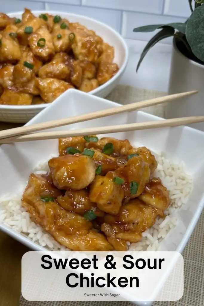 This Sweet and Sour Chicken recipe is a must try. Tender chicken pieces are coated in a tangy, homemade sweet and sour sauce. Ideal for a quick and easy weeknight dinner, this Asian-inspired dish is sure to be a hit with the whole family! #SweetAndSourChicken #AsianCuisine #QuickDinner #HomemadeRecipes #FamilyMeals #EasyCooking #DeliciousDishes 