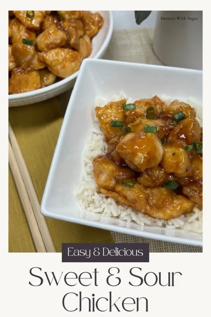 This Sweet and Sour Chicken recipe is a must try. Tender chicken pieces are coated in a tangy, homemade sweet and sour sauce. Ideal for a quick and easy weeknight dinner, this Asian-inspired dish is sure to be a hit with the whole family! #SweetAndSourChicken #AsianCuisine #QuickDinner #HomemadeRecipes #FamilyMeals #EasyCooking #DeliciousDishes 