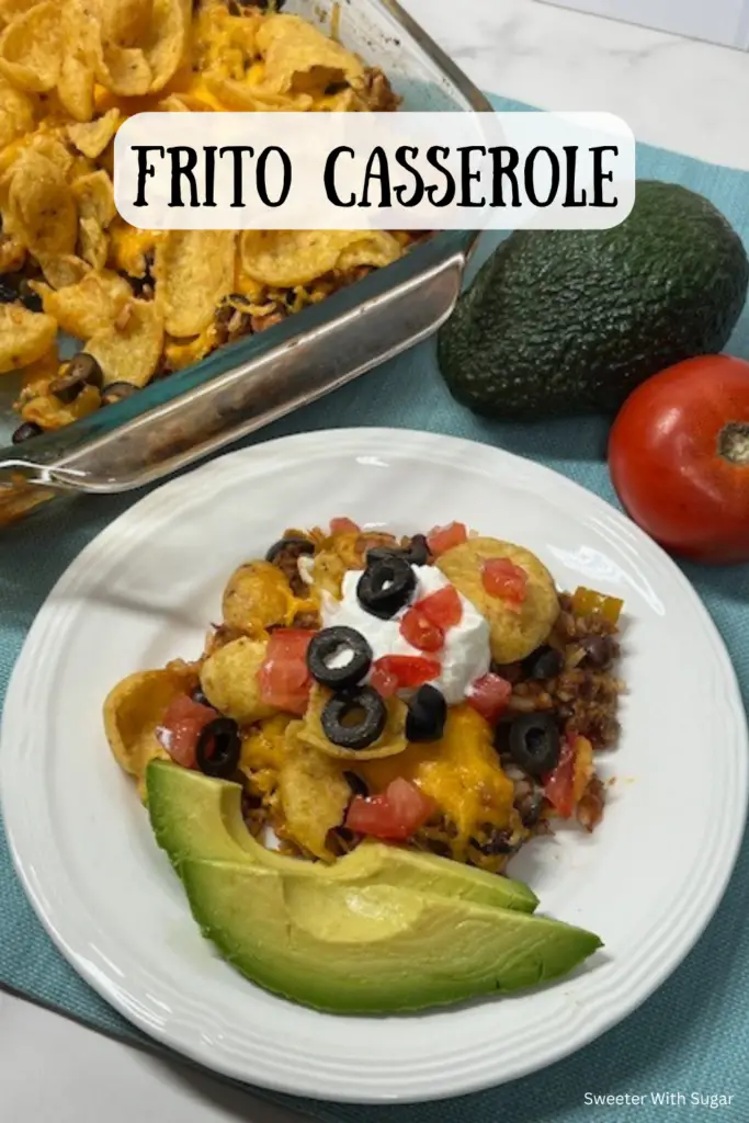 Make dinner fun and flavorful with this easy Frito Casserole recipe! Packed with seasoned ground beef, melted cheese, and crunchy Fritos, this hearty dish is a family favorite. Perfect for busy weeknights or casual gatherings, it’s a quick and comforting meal that everyone will love. #FritoCasserole #EasyDinnerRecipe #FamilyFavorites #ComfortFood #TexMexCasserole #QuickMeals #CheesyGoodness