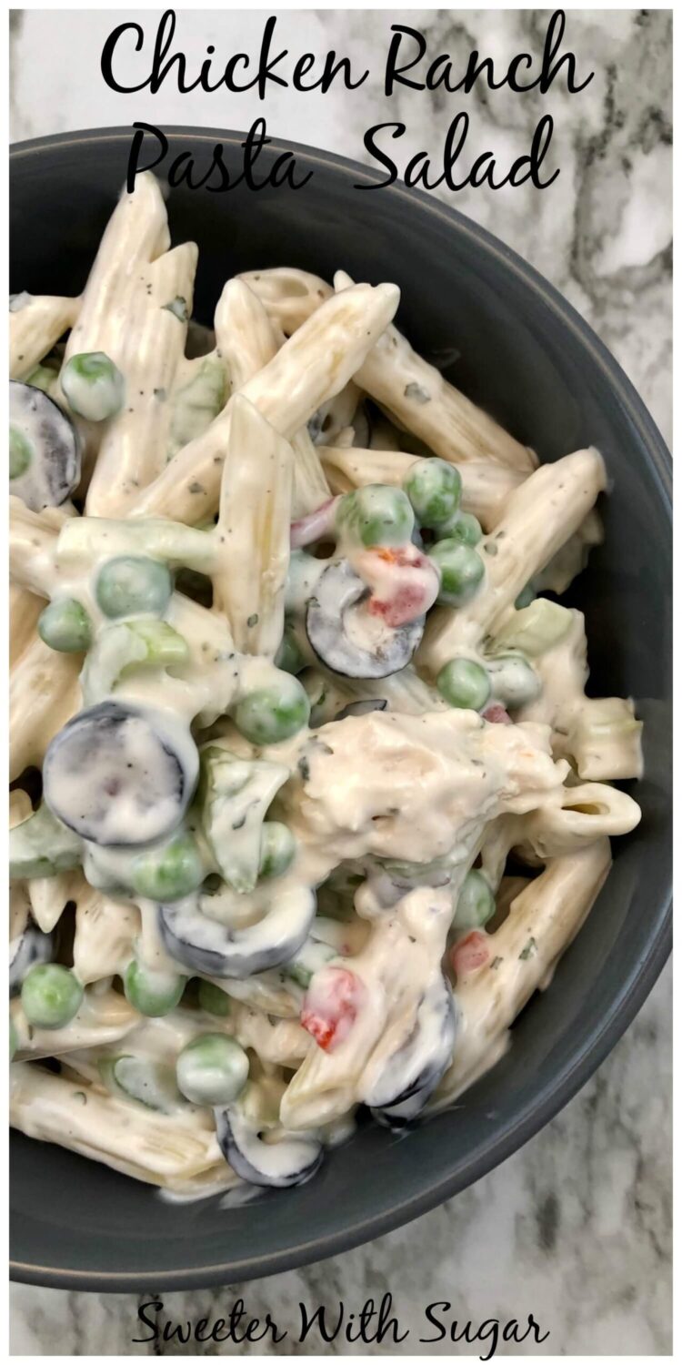 Chicken Ranch Pasta Salad