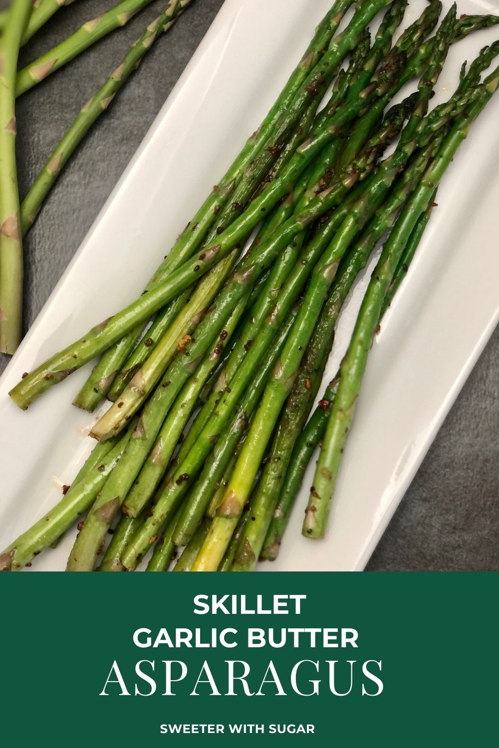 Skillet Garlic Butter Asparagus