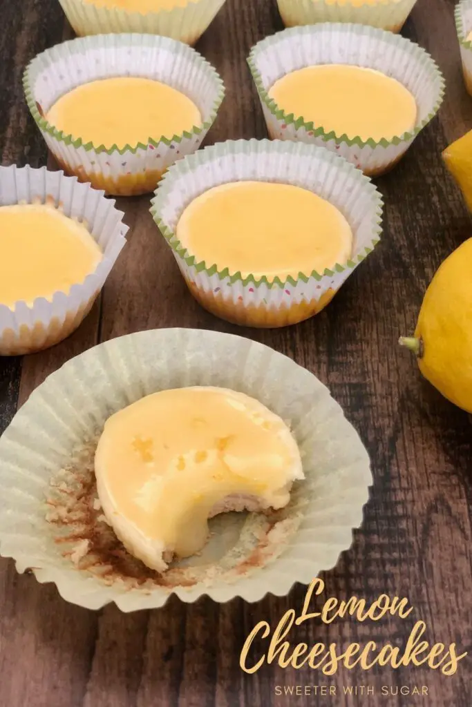 Mini Lemon Cheesecakes are perfectly sweet and lemony! Made with a creamy lemon-infused filling, these bite-sized treats are perfect for parties, gatherings, or a refreshing dessert anytime. Easy to make and full of citrusy flavor, they’re a hit with lemon lovers and cheesecake fans alike! #MiniLemonCheesecakes #EasyDesserts #LemonLovers #PartyTreats #BiteSizedDesserts #CheesecakeRecipe #HomemadeDesserts