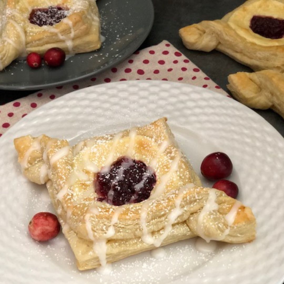 Cranberry Cream Cheese Danish