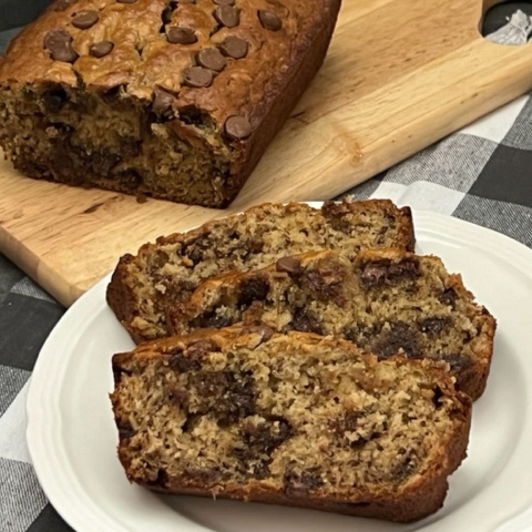 Chocolate Peanut Butter Banana Bread