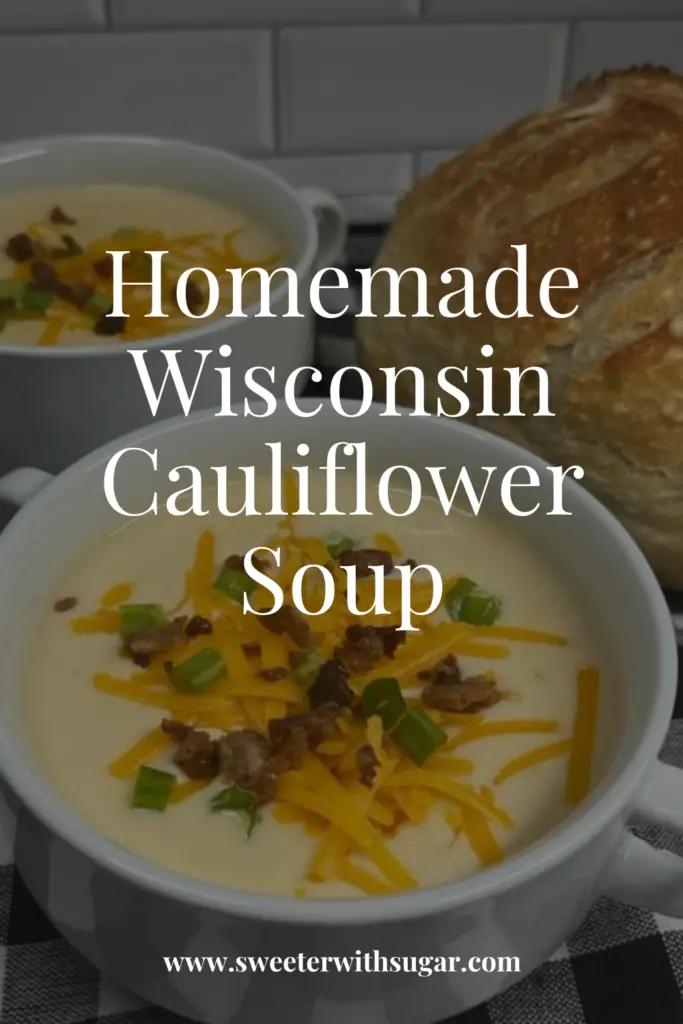 Wisconsin Cauliflower Soup is a creamy and delicious copycat recipe of Zupas delicious soup. It is a great comfort food recipe you will love. #Zupas #WisconsinCauliflowerSoup #Copycat #Soup #ComfortFood