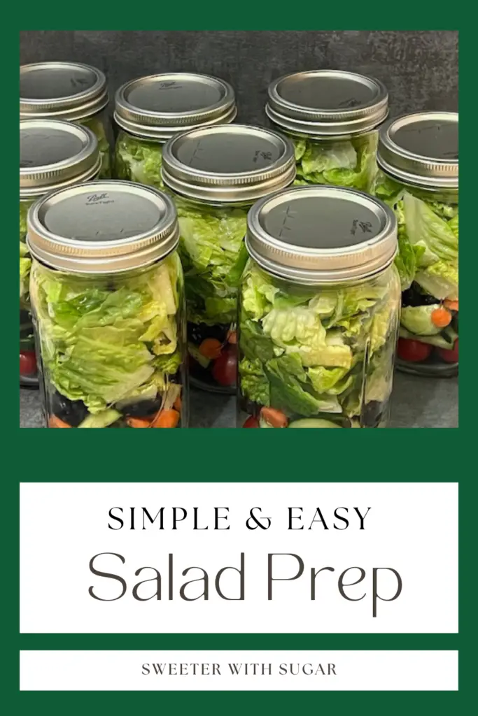 Vacuum Sealed Easy Salad Prep is a great way to make a salad for lunch, for the week. Make it on Monday and eat one each day. The Food Saver Vacuum Sealer makes this possible. #FoodSaverVacuumSealer #SaladPrep #LunchPrep #UseAVacuumSealer #EasyLunch
