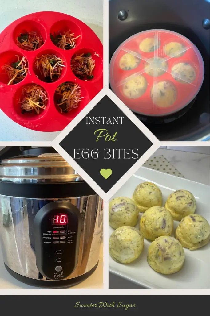 Instant Pot Egg Bites are so simple to make and quick to cook in the instant pot or pressure cooker. You can use leftovers from dinner-whatever sounds good in your egg bites. #InstantPotRecipes #PressureCookerRecipes
#EggBites #EggMuffins #EasyBreakfastRecipes