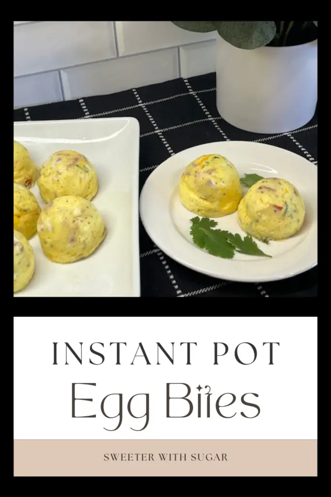 Instant Pot Egg Bites are so simple to make and quick to cook in the instant pot or pressure cooker. You can use leftovers from dinner-whatever sounds good in your egg bites. #InstantPotRecipes #PressureCookerRecipes
#EggBites #EggMuffins #EasyBreakfastRecipes