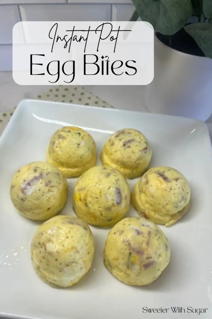 Instant Pot Egg Bites are so simple to make and quick to cook in the instant pot or pressure cooker. You can use leftovers from dinner-whatever sounds good in your egg bites. #InstantPotRecipes #PressureCookerRecipes
#EggBites #EggMuffins #EasyBreakfastRecipes