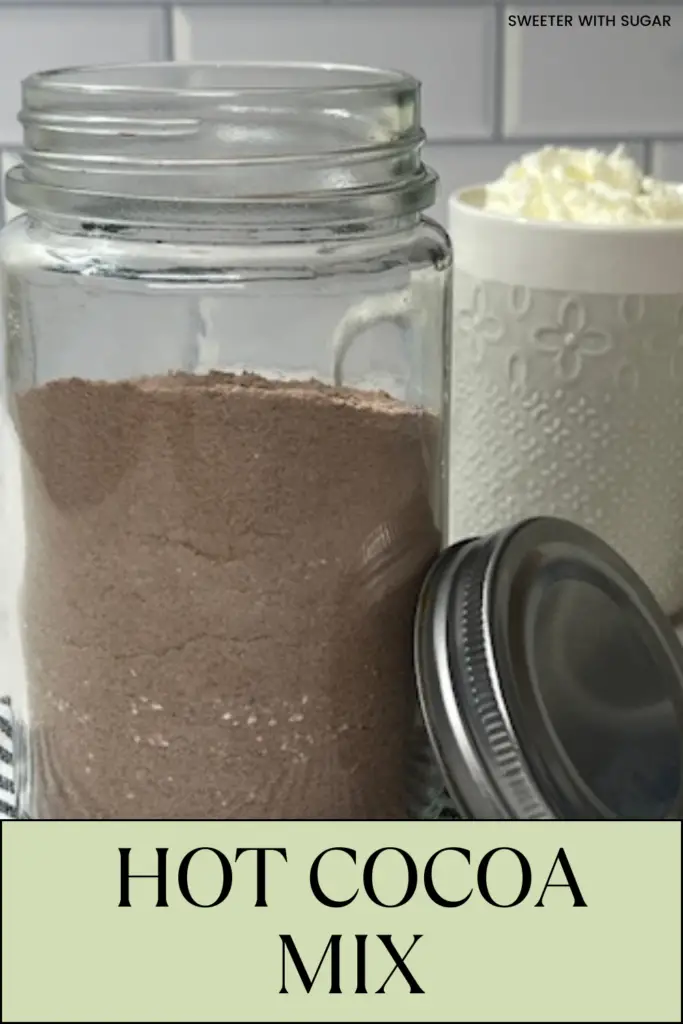 Warm up with a cozy cup of rich, creamy hot chocolate using Grandma's Hot Cocoa Mix recipe. This recipe has been used in our family for over 60 years. It is so easy to make and store for use all winter long. This mix is perfect for creating the perfect mug of hot cocoa anytime. Just add hot water or even hot milk and top with marshmallows or whipped cream for an indulgent treat. Great for gifting or keeping on hand for chilly days! #HotCocoaMix #HomemadeHotChocolate #CozyDrinks #WinterRecipes #DIYGifts #EasyRecipes 