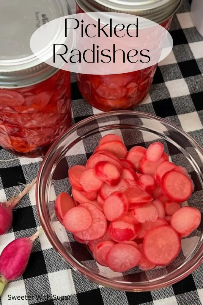 Elevate your dishes with our tangy and crunchy Pickled Radishes recipe. Simple to make and bursting with flavor, these pickled radishes are perfect for salads, sandwiches, and more. #PickledRadishes #PicklingRecipes #EasyRecipes #HomemadePickles #TangyTreats #HealthySnacks #FlavorfulFood #DIYPickling