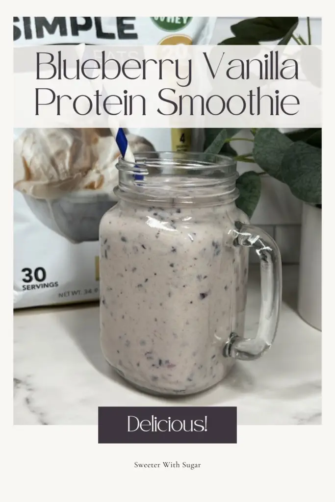 Bursting with juicy blueberries, a fresh peach, vanilla protein powder, and milk, this smoothie is perfect for a post-workout boost or a quick breakfast on the go. Packed with antioxidants, protein, and natural sweetness, it’s a delicious way to stay energized and healthy. #BlueberryProteinSmoothie #HealthySmoothie #ProteinBoost #PostWorkoutRecipes #QuickBreakfast #AntioxidantRich #SmoothieLovers