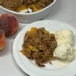 Peach Crisp-Sweeter With Sugar