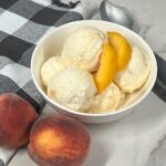 Peach Ice Cream-Sweeter With Sugar