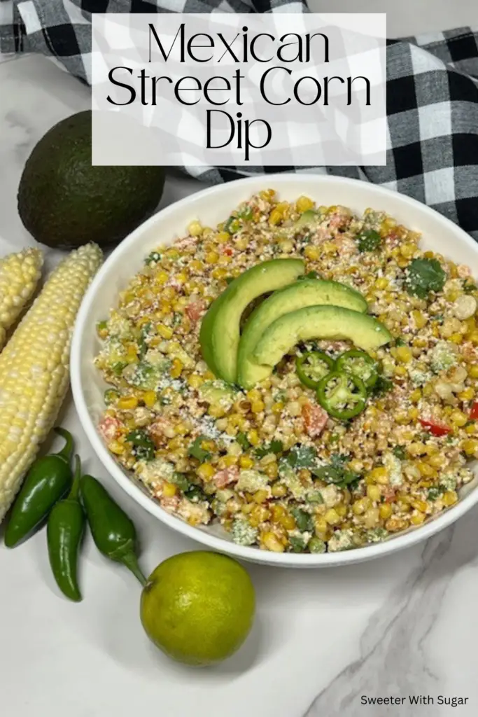 Spice up your party with this irresistible Mexican Street Corn Dip recipe! Inspired by the classic street food, this creamy dip combines roasted corn, tangy lime, zesty spices, and crumbled cotija cheese for a bold and flavorful appetizer. Perfect for game days, potlucks, or any gathering, it’s a crowd-pleaser that pairs perfectly with tortilla chips. #MexicanStreetCornDip #EloteDip #PartyAppetizers #GameDayFood #EasyDipRecipes #MexicanFlavors #BoldFlavors