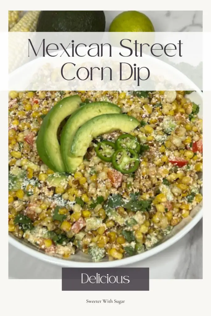 Spice up your party with this irresistible Mexican Street Corn Dip recipe! Inspired by the classic street food, this creamy dip combines roasted corn, tangy lime, zesty spices, and crumbled cotija cheese for a bold and flavorful appetizer. Perfect for game days, potlucks, or any gathering, it’s a crowd-pleaser that pairs perfectly with tortilla chips. #MexicanStreetCornDip #EloteDip #PartyAppetizers #GameDayFood #EasyDipRecipes #MexicanFlavors #BoldFlavors