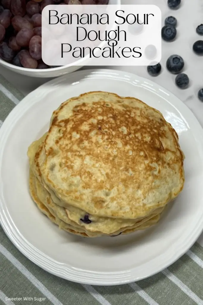 Start your morning with these fluffy and flavorful Banana Sourdough Pancakes! Made with ripe bananas and a tangy sourdough starter, these pancakes are the perfect blend of sweetness and a subtle tang. Light, airy, and easy to make, they’re ideal for breakfast or brunch. #BananaSourdoughPancakes #SourdoughRecipes #BreakfastIdeas #Brunch #EasyPancakes #HomemadeBreakfast #FluffyPancakes