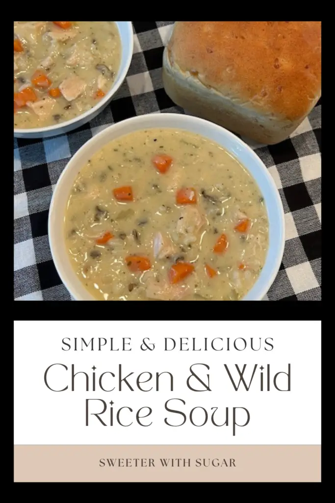 This hearty Chicken and Wild Rice Soup is made with tender chicken, nutty wild rice, and a blend of flavorful herbs and vegetables, this creamy soup is perfect for chilly days or family dinners. Easy to make and packed with wholesome ingredients, it’s a comforting meal that will warm you up from the inside out. #ChickenAndWildRiceSoup #ComfortFood #EasySoupRecipes #HealthyMeals #CozyDinners #WinterRecipes #HeartySoups