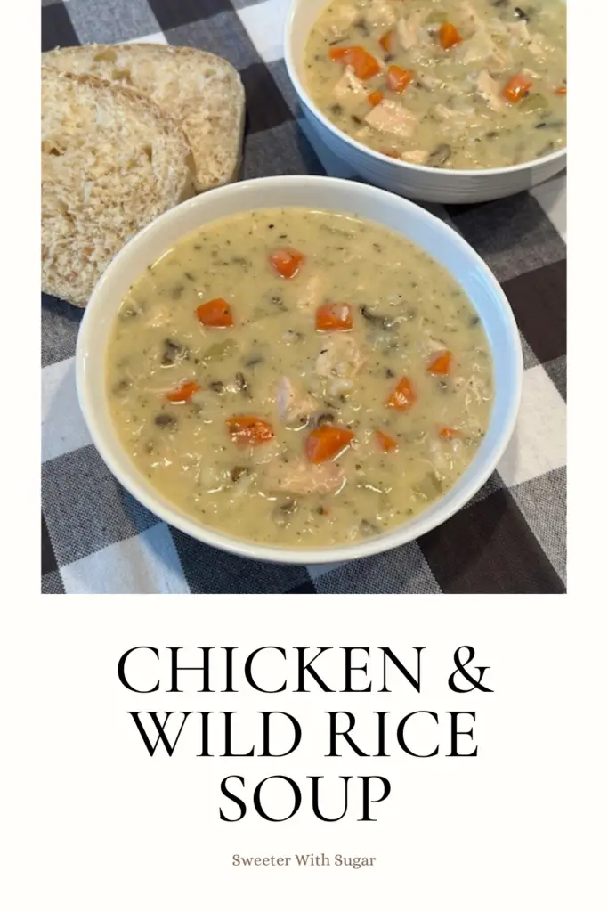 This hearty Chicken and Wild Rice Soup is made with tender chicken, nutty wild rice, and a blend of flavorful herbs and vegetables, this creamy soup is perfect for chilly days or family dinners. Easy to make and packed with wholesome ingredients, it’s a comforting meal that will warm you up from the inside out. #ChickenAndWildRiceSoup #ComfortFood #EasySoupRecipes #HealthyMeals #CozyDinners #WinterRecipes #HeartySoups