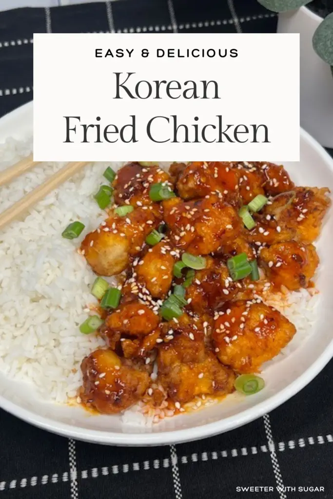 Crispy, crunchy, and coated in a sweet and spicy glaze, this Korean Fried Chicken recipe is the ultimate crowd-pleaser! Made with a perfectly seasoned batter and tossed in a sticky gochujang sauce, this dish delivers bold flavors and irresistible crunch. Perfect for game nights, parties, or a delicious dinner at home! #KoreanFriedChicken #CrispyChicken #KoreanFoodLovers #SpicySweetChicken #HomemadeFriedChicken #KoreanRecipes #EasyChickenDinnerRecipes