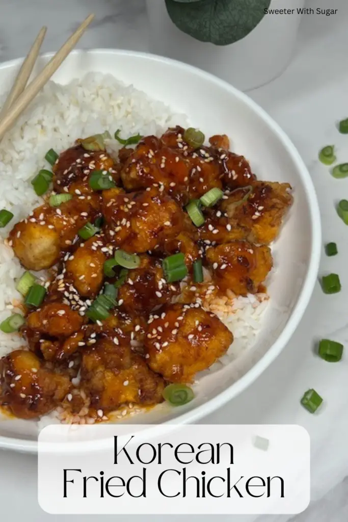 Crispy, crunchy, and coated in a sweet and spicy glaze, this Korean Fried Chicken recipe is the ultimate crowd-pleaser! Made with a perfectly seasoned batter and tossed in a sticky gochujang sauce, this dish delivers bold flavors and irresistible crunch. Perfect for game nights, parties, or a delicious dinner at home! #KoreanFriedChicken #CrispyChicken #KoreanFoodLovers #SpicySweetChicken #HomemadeFriedChicken #KoreanRecipes #EasyChickenDinnerRecipes