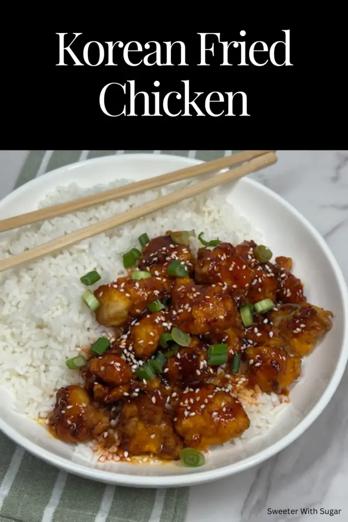 Crispy, crunchy, and coated in a sweet and spicy glaze, this Korean Fried Chicken recipe is the ultimate crowd-pleaser! Made with a perfectly seasoned batter and tossed in a sticky gochujang sauce, this dish delivers bold flavors and irresistible crunch. Perfect for game nights, parties, or a delicious dinner at home! #KoreanFriedChicken #CrispyChicken #KoreanFoodLovers #SpicySweetChicken #HomemadeFriedChicken #KoreanRecipes #EasyChickenDinnerRecipes