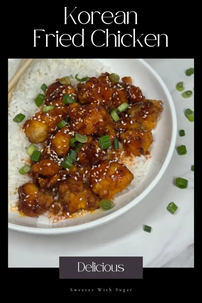 Crispy, crunchy, and coated in a sweet and spicy glaze, this Korean Fried Chicken recipe is the ultimate crowd-pleaser! Made with a perfectly seasoned batter and tossed in a sticky gochujang sauce, this dish delivers bold flavors and irresistible crunch. Perfect for game nights, parties, or a delicious dinner at home! #KoreanFriedChicken #CrispyChicken #KoreanFoodLovers #SpicySweetChicken #HomemadeFriedChicken #KoreanRecipes #EasyChickenDinnerRecipes